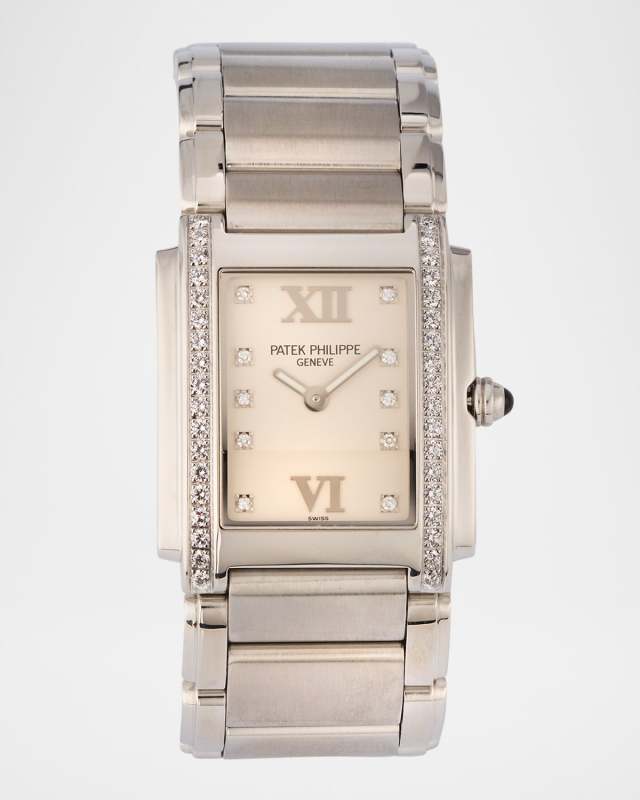 Patek Philippe Stainless Steel and Diamond 30mm Vintage 2000 Watch